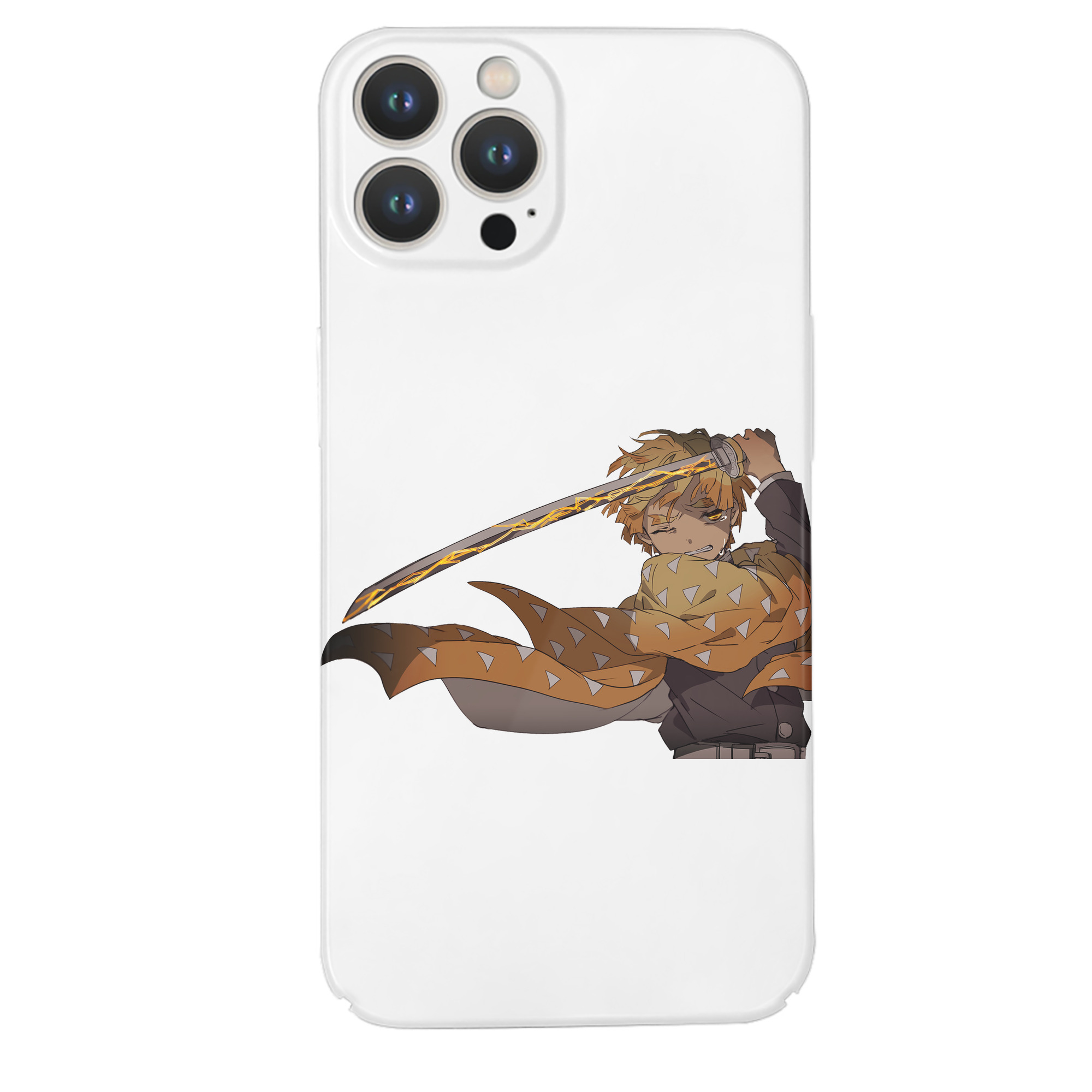 （画像用） 鬼滅の刃（きめつのやいば）我妻 善逸／あがつま ぜんいつ Agatsuma Zenitsu 【iPhone 14シリーズ対応】ハードケース